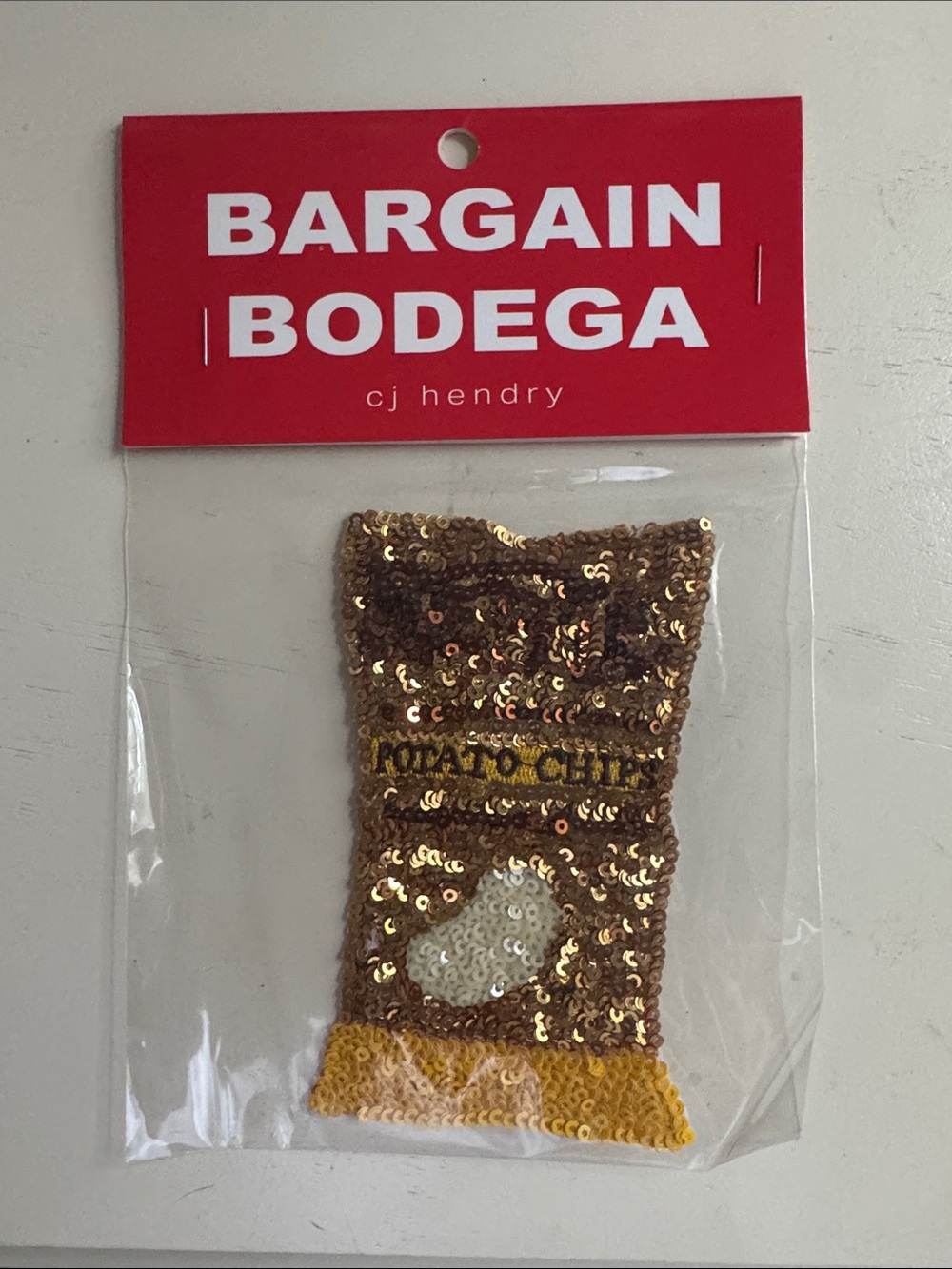CJ Hendry - Bargain Bodega Sequin Potato Chip Bag Patch